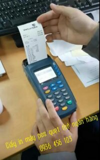 Giấy in hóa đơn cho máy pos quẹt thẻ ngân hàng - Giấy in bill K57*38mm