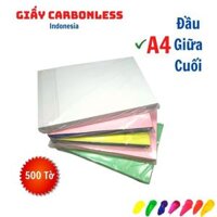 Giấy in hóa đơn VAT (GTGT) A4- F4 - 500 tờ/tập - Giấy Carbonless loại tốt Indonéia