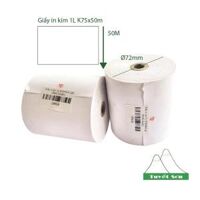 Giấy in kim K75x72 dài 50m 1 liên trắng - giấy máy tính tiền