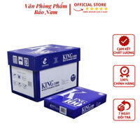 Giấy In King 100 - A4/70gsm (500 Tờ/Ream) - Thùng 5 Ream Dùng Trong In Ấn Văn Phòng, Photocopy- Văn Phòng Phẩm Bảo Nam