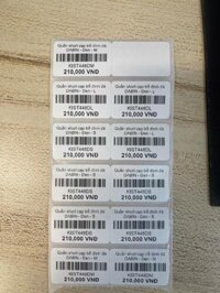 Giấy In Mã Vạch 2 Tem (35x22mm) (Cuộn 30 Mét – 2700 Tem)