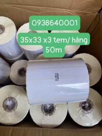 Giấy in mã vạch 3 tem 35×33