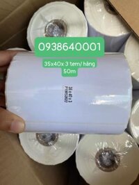 Giấy in mã vạch 3 tem 35×40 50m