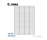 Giấy in mã vạch A4 Tomy 138 (kích thước tem: 40mmx14mm, 100tem/tờ)