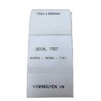 Giấy in mã vạch nhiệt – Decal 70×100/75×100 Chuyên in vận đơn TMDT