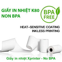 Giấy in nhiệt 80mm x 80mm (K80x80) – Giải pháp in ấn chuyên nghiệp và an toàn cho sức khỏe
