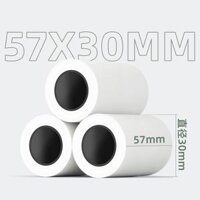 Giấy In Nhiệt Deli 3 Lớp Dẻo Dai - In Hóa Đơn Siêu Thị, Cửa Hàng Tiện Lợi, Mã Vạch, Logo, Báo Giá Không Phai Mực - 11761 - Cuộn 6m 5730mm