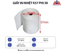 Giấy in nhiệt K57 phi 38