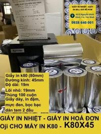 Giấy in nhiệt K80 – giấy in bill 80mm
