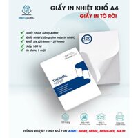Giấy In Nhiệt Khổ A4, KT-RM10-A4 (Sử dụng cho máy in M08F, M831, M08E-WS) [GIẤY CHÍNH HÃNG AIMO]