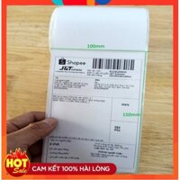 Giấy In Nhiệt Khổ A6 100x150mm Dạng Tập 500 Tờ Có Sẵn Lớp Dán