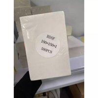 Giấy In Nhiệt Tự Dính Tệp 500 Tờ A6 Khổ 100x150x1mm, giấy in đơn có sẵn lớp dán, in đơn shopee TMĐT