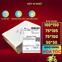 Giấy In Nhiệt Tự Dính Tệp 500 Tờ A6 Khổ 100x150mm, Giay In Nhiet In Đơn Hàng, BIll Đóng Hàng Siêu Rẻ