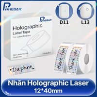 Giấy in tem nhãn cho máy in nhiệt cầm tay BEEPRT D11 & ONEPRT L13 in barcode, qrcode nhãn logo cuộn 160 tờ