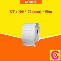 Giấy in tem nhãn mã vạch 100×70 cuộn 50m