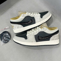 Giày Jd1 low beaded swoosh nam nữ Hakamia, Giày JD nam nữ bản Best full bill box