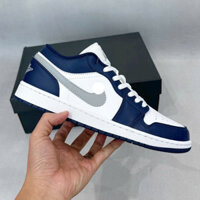 Giày Jd1 low midnight navy nam nữ Hakamia, Giày JD nam nữ bản Best full bill box