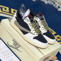 Giày Jd1 low travis scott dark mocha nam nữ Hakamia, Giày JD nam nữ bản Best full bill box