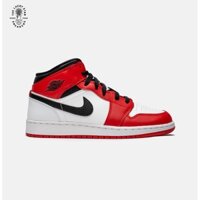 Giày Jordan 1 Mid Chicago White Toe