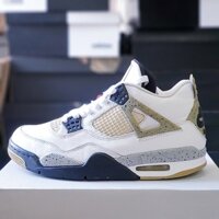 Giày Jordan 4 Retro White Cement, nhiều size, real 2hand