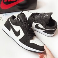 Giày Jordan Nam Nữ Cổ Thấp, Giày Thể Thao JD1  Panda Đen Trắng Thời Trang Hàng Đẹp Full Box Bill