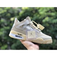 Giày Jordan4 OFF WHITE  🎁 FREESHIP 🎁 Giày JD4 Off White Sail  Nam Nữ Cao Cấp , Đẹp Êm  Ái Nhất VIP