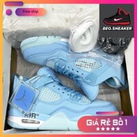 giày jordan4 offwhite xanh biển hàng 1:1 chất lượng ( fulll box + freeship )