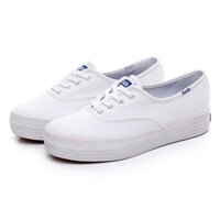 Giày Keds khuyến mãi (miễn phí hai đôi tất) giày nữ cổ điển giày vải trắng giày thời trang thoải mái cho ba mùa 4994