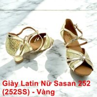 Giày Khiêu Vũ Dancesport Latin Nữ Sasan 252 (252SS) - Vàng (Tặng Túi Đựng Giày)