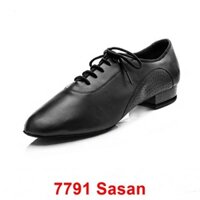 Giày Khiêu Vũ Dancesport Standard Nam Sasan 7791 (7791SS) - Mờ (Tặng Túi Đựng Giày)