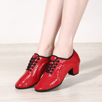 Giày khiêu vũ Latin nữ gót giữa đế mềm khiêu vũ vũ vũ hiện đại