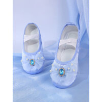 Giày Khiêu Vũ Nữ Đế Mềm Trẻ Em Cổ Điển Trung Quốc Hiệu Suất Ba Lê Chuyên Dụng Bé Gái Giày Nhảy Múa Thực Hành Móng Vuốt Mèo Cơ Thể #鞋250310#