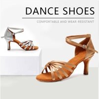 Giày khiêu vũ phòng khiêu vũ nữ HP2 Latin Tango Waltz Jazz Salsa Giày biểu diễn 7CM Giày cao gót