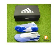 Giày không dây Adidas Nemeziz 19.3 TF / Phối màu Trắng sọc xanh