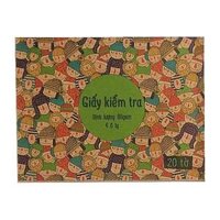 Giấy Kiểm Tra 4 Ô Ly Hộp Giấy Kraft 20TờXấp Mẫu Màu Giao Ngẫu Nhiên