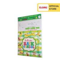 Giấy kiểm tra cấp II, III KLONG B5 25 kép 7092 MS 232