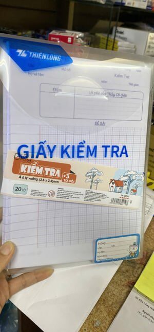 Giấy kiểm tra Điểm 10 TP-GKT02 - 4 ô ly vuông