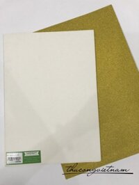 Giấy kim tuyến màu vàng