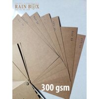 Giấy Kraft bìa cứng - 300gsm-làm bìa, hộp gói quà, sổ tay- Combo: 10 tờ