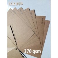 Giấy Kraft bìa cứng - 370gsm-làm bìa, hộp gói quà, sổ tay- Combo: 10 tờ