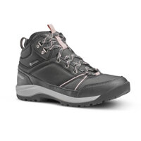 Giày leo núi dã ngoại hiking chống thấm nh150 cho nữ xám đen DECATHLON quechua mã 8602931