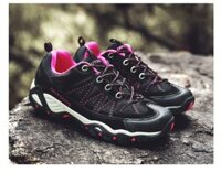 Giày leo núi nam nữ cổ thấp  PB01, Giày Trekking Nữ màu đen