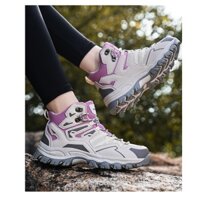 Giày leo núi nữ cổ cao Outdoor, giày Trekking chống nước, giày Hiking