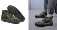 Giày lính đế cao su siêu mềm, cổ cao thời trang G139, Size 41 - 25.5cm