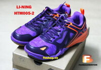 Giày lining màu đen tím HTM005-2 | Đẹp hơn khi được ra sau
