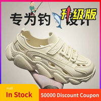 Giày lỗ lội nước dép chuyên dùng Câu cá chống trượt ngoài trời tăng chiều cao mẫu mới 2024