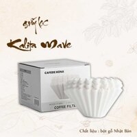 Giấy lọc cà phê cho phễu Kalita Wave size 155 và 185 | Hộp 50 tờ