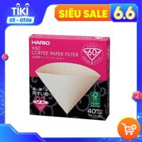 Giấy lọc cà phê Hario 40 cái V60-VCF-02-40M