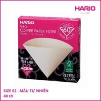 Giấy lọc cà phê Hario 40 cái V60-VCF-02-40M