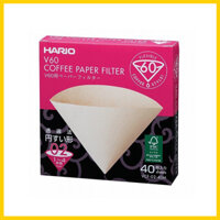Giấy Lọc Cà Phê Hario V60 - Size 2 Nâu - 40 tờ